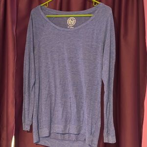 Blue Long Sleeve Top